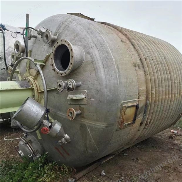 二手不銹鋼外加套反應(yīng)釜 機(jī)械密封蒸汽加熱